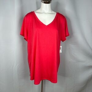 NWT Torrid KT Teaberry SS Classic VNeck Tee T-Shirt Plus Sz 3X
